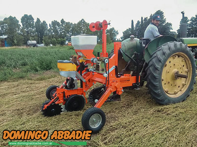 Sembradora de Labranza Cero para zapallos.